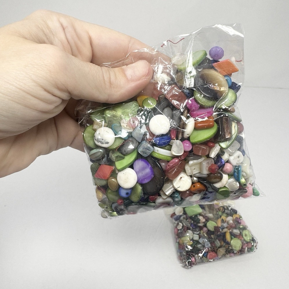 Mixed Bead Soup Glass Shell Stone Jewelry Making Craft Beads Bulk Loose Assorted - Picture 2 of 12